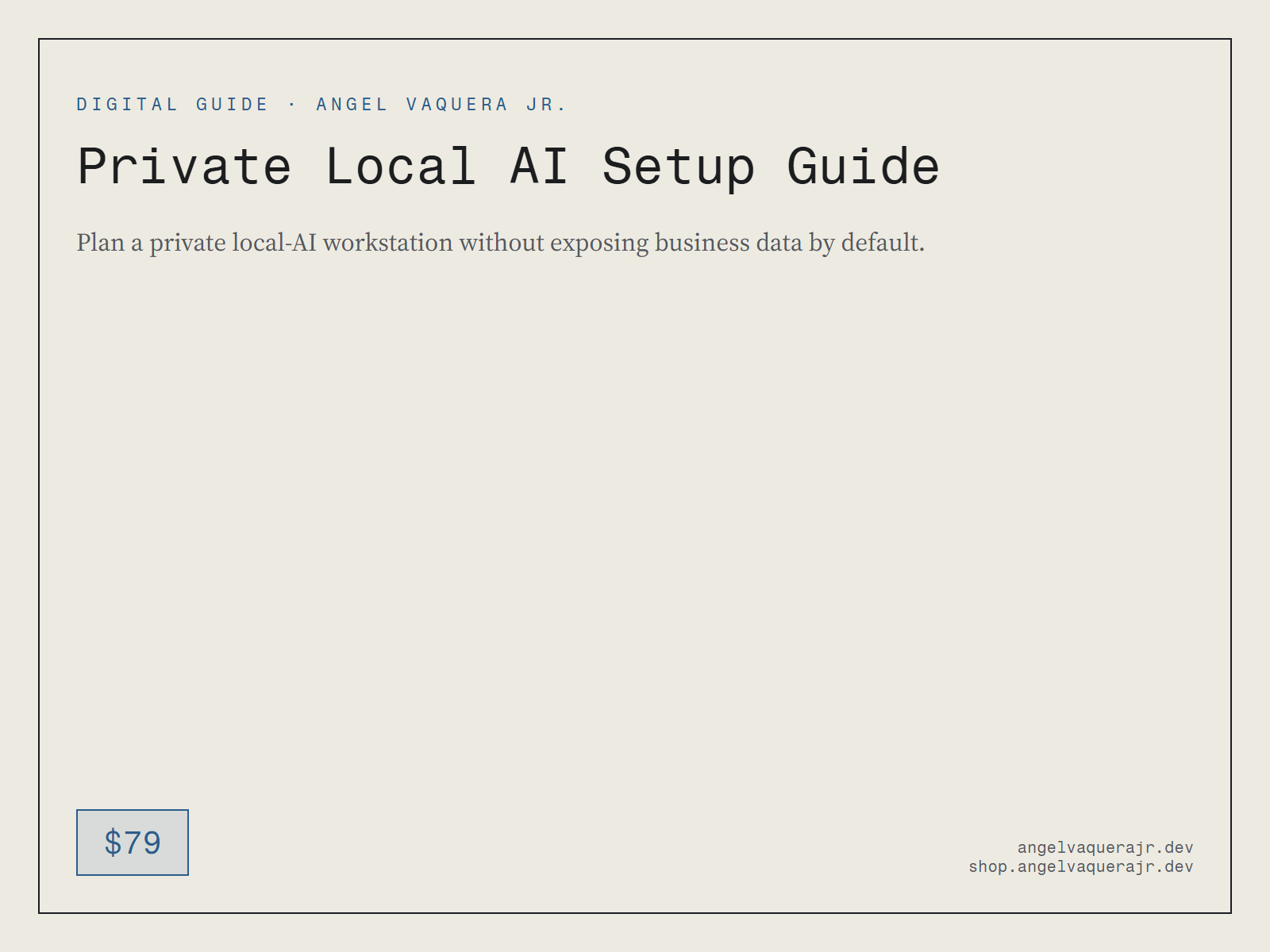 Private Local AI Setup Guide — private-local-ai-setup-guide